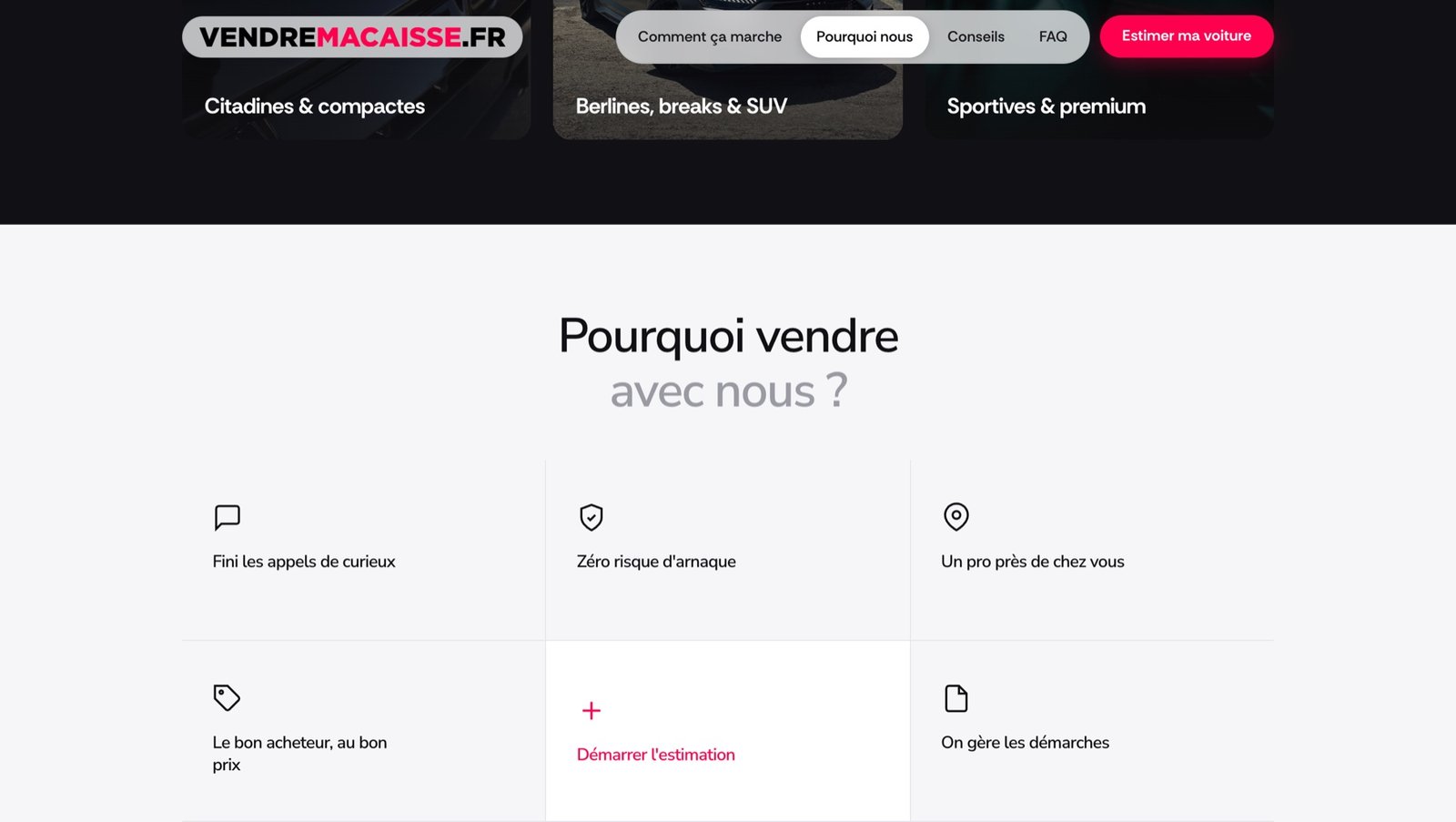 Vendre Ma Caisse : grille des bénéfices vendeur